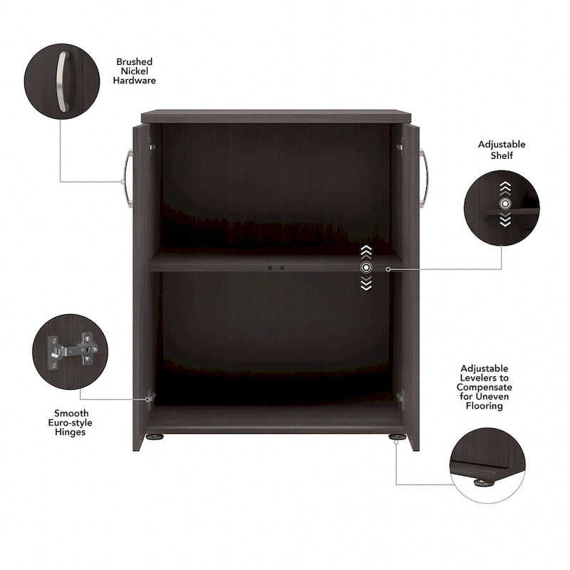 Meuble de rangement universel bas avec portes par