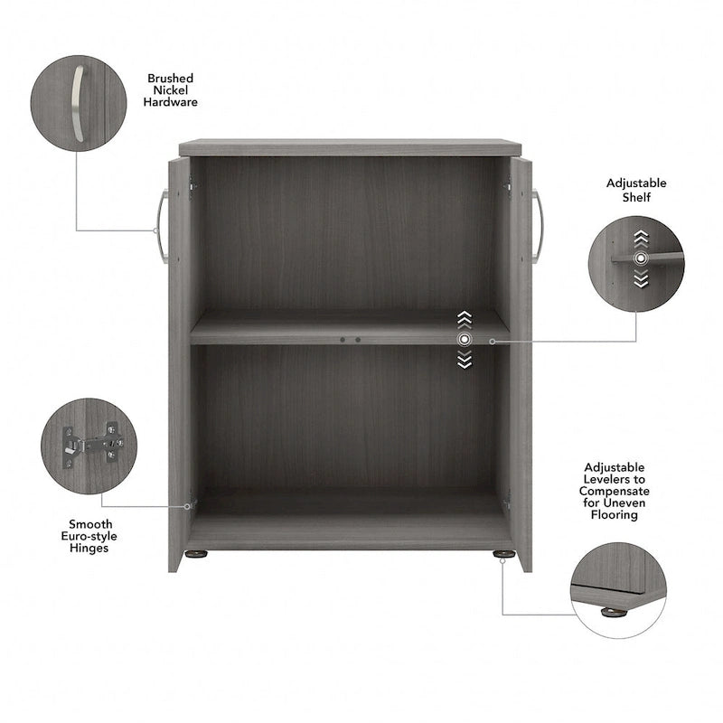 Meuble de rangement universel bas avec portes par