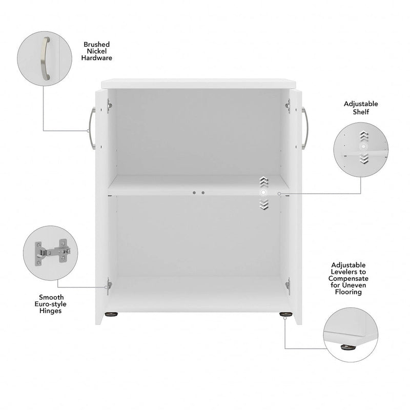 Meuble de rangement universel bas avec portes par