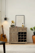 Buffet Cabinet with Storage Sideboard, Wine Bar Cabinet with Removable Wine Racks, Coffee Bar Cabinet with Adjustable Shelf