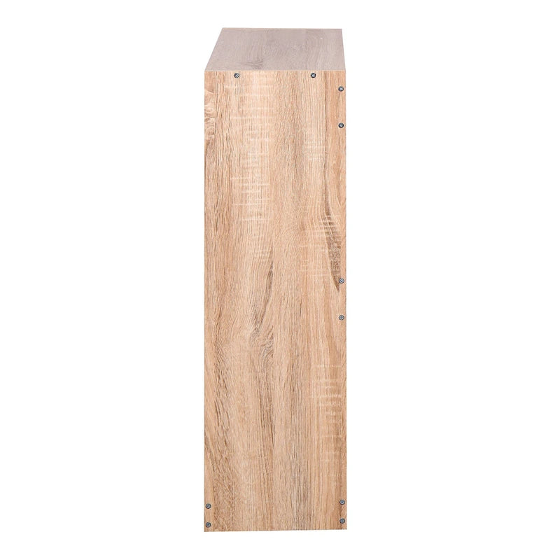 Meuble à chaussures en bois pour entrée, meuble de rangement pour chaussures blanc avec 2 portes battantes