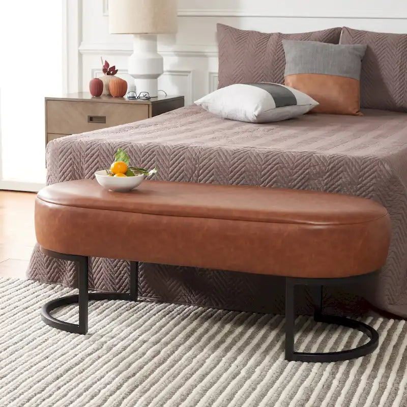 Banc ovale - 50 L x 20 P x 19 H - 50Lx20Px19H