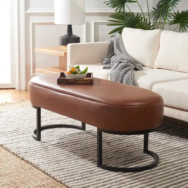 Banc ovale - 50 L x 20 P x 19 H - 50Lx20Px19H
