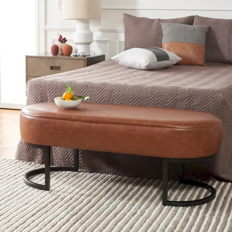 Banc ovale - 50 L x 20 P x 19 H - 50Lx20Px19H