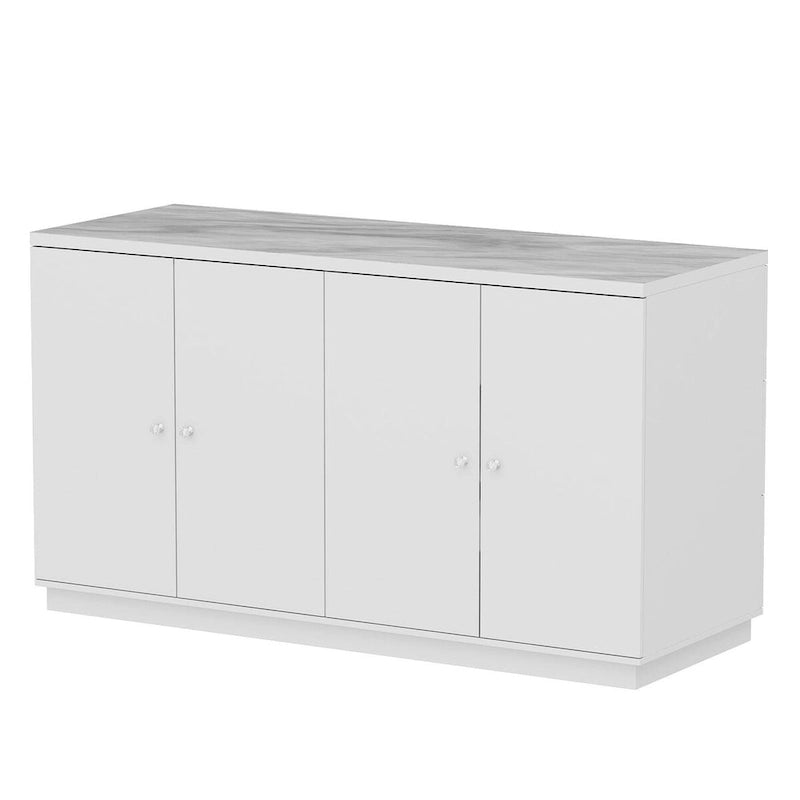 Bahut blanc avec de nombreux compartiments de rangement pour la maison moderne - 63