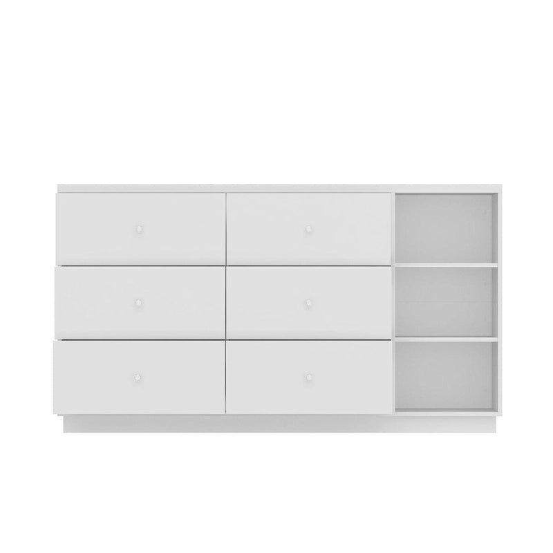Bahut blanc avec de nombreux compartiments de rangement pour la maison moderne - 63