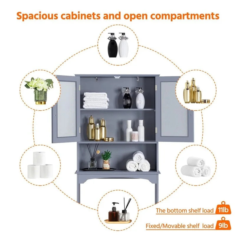 Meuble de rangement pour WC (au-dessus) – 23P x 63,5L x 167,5H