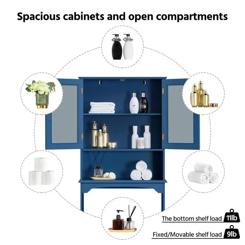 Meuble de rangement pour WC (au-dessus) – 23P x 63,5L x 167,5H