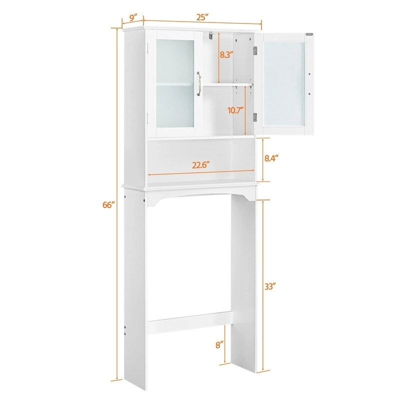 Meuble de rangement pour WC (au-dessus) – 23P x 63,5L x 167,5H