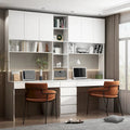 Bureau de travail et de jeu avec étagères – Idéal pour les gamers et les professionnels